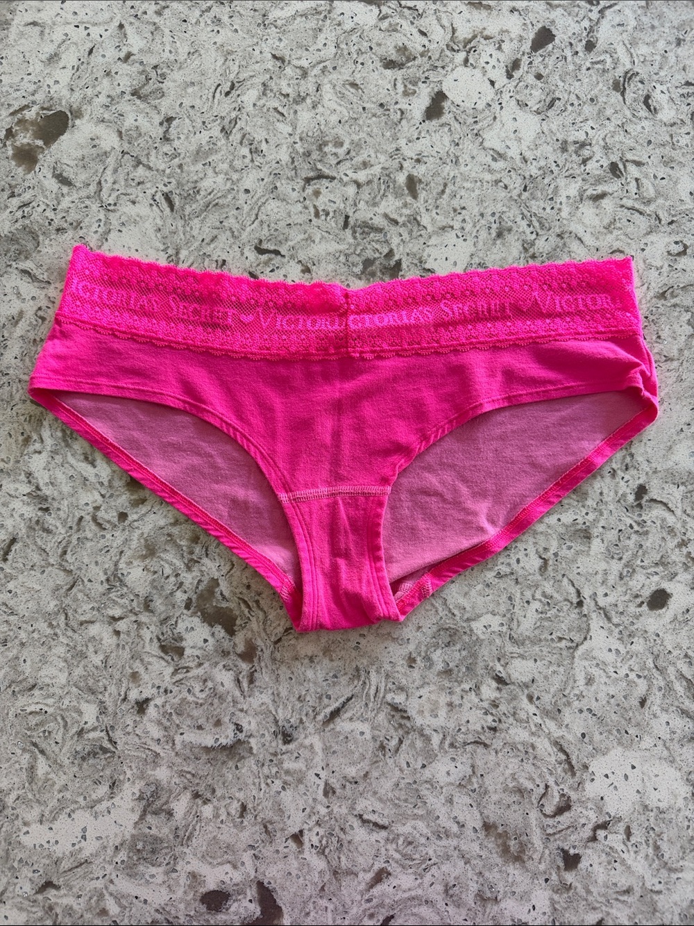 LNC Victoria's Secret Pink Lace-Trim Bikini Briefs